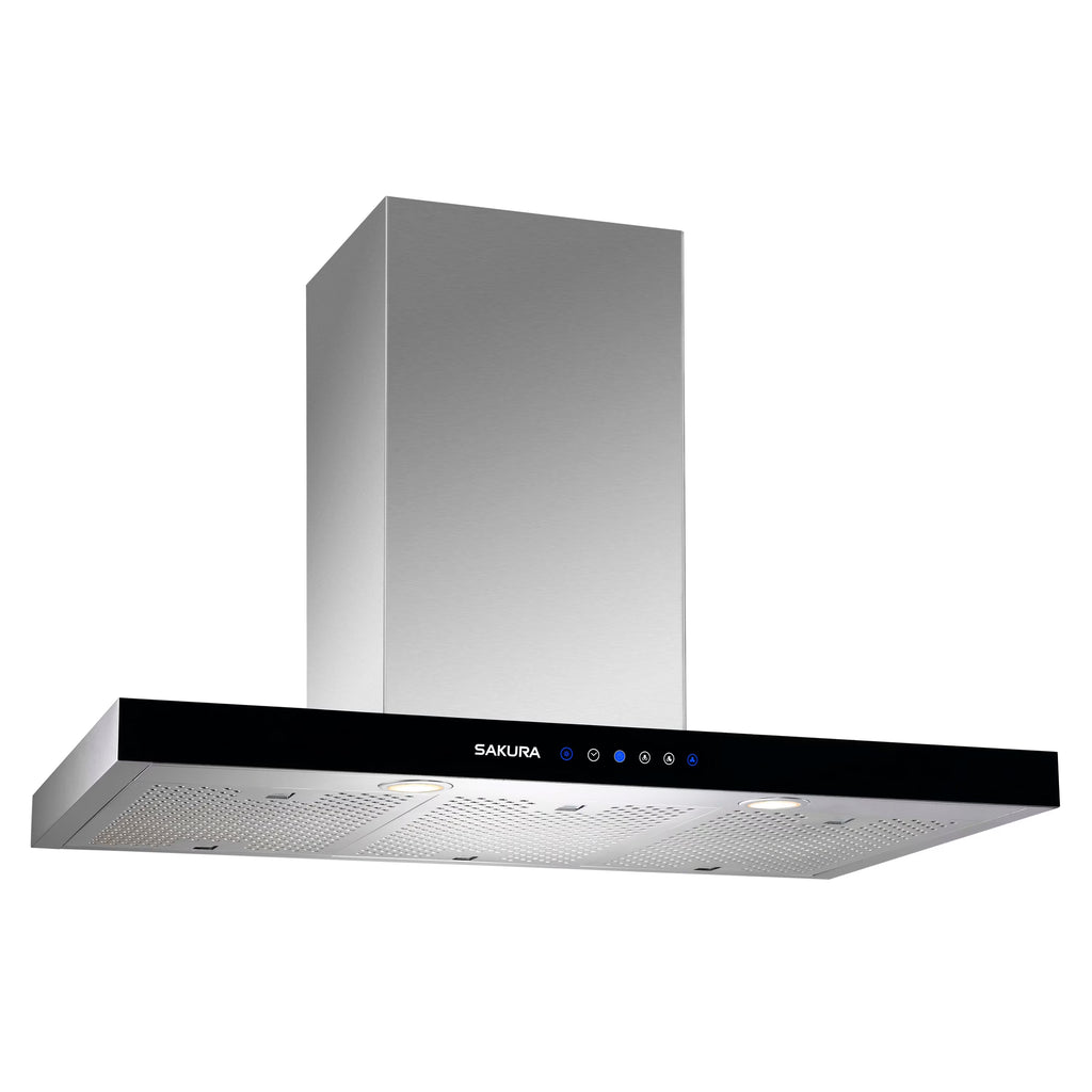 Sakura M3000 36" Stainless Steel Black Range Hood - Made in Taiwan