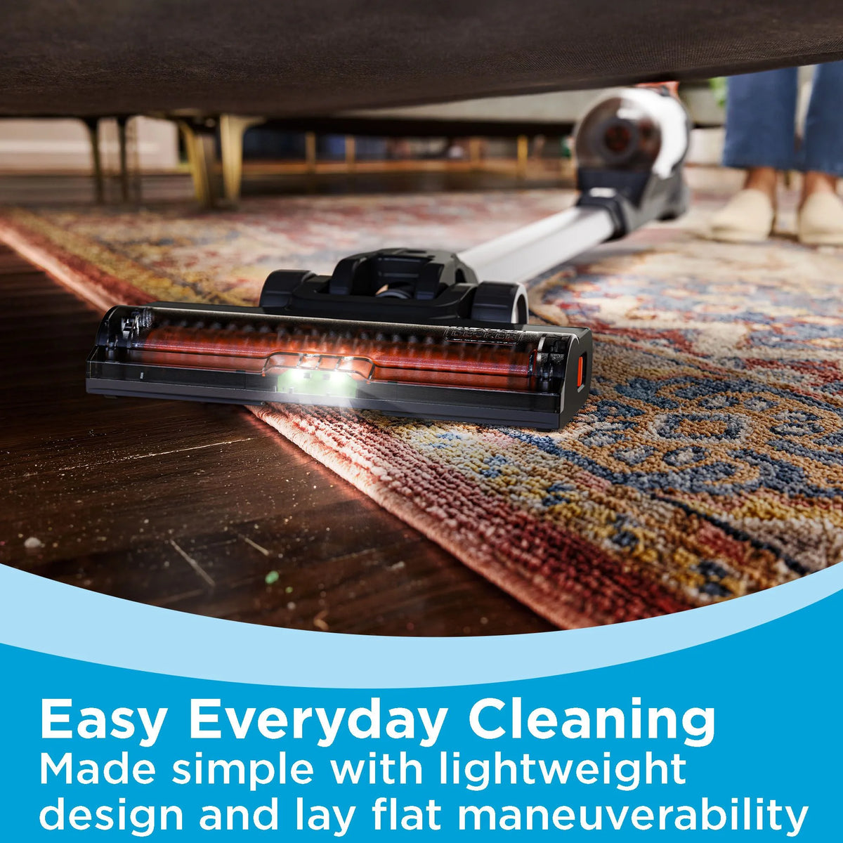 BLACK+DECKER POWERSERIES+ 20V MAX* Cordless Stick Vacuum Kit, for Carpet and Hard Floors, Convertible to Handheld, 44 Minute Run-time, for Daily Cleaning, BHFEA18D1