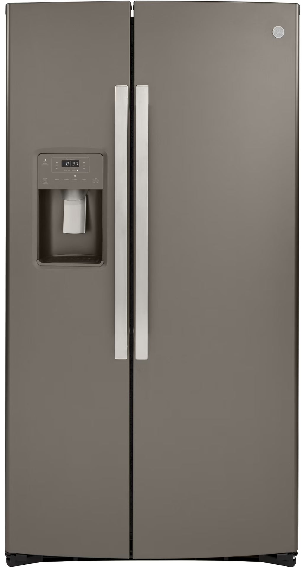 GE 36 Inch Counter Depth Freestanding Side by Side Refrigerator-Slate (GZS22IMNES)