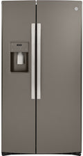 GE 36 Inch Counter Depth Freestanding Side by Side Refrigerator-Slate (GZS22IMNES)