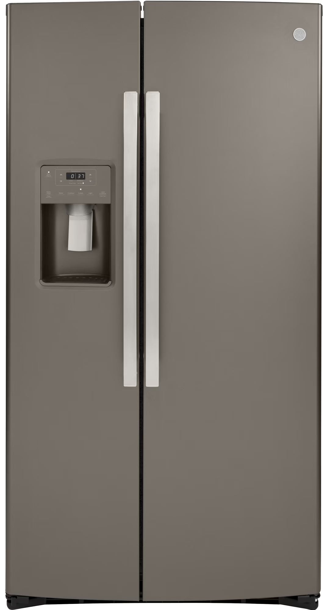 GE 36 Inch Counter Depth Freestanding Side by Side Refrigerator-Slate (GZS22IMNES)
