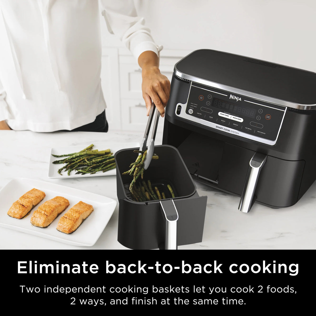 Ninja?? Foodi?? 6-in-1 Smart 10-qt. 2-Basket Air Fryer