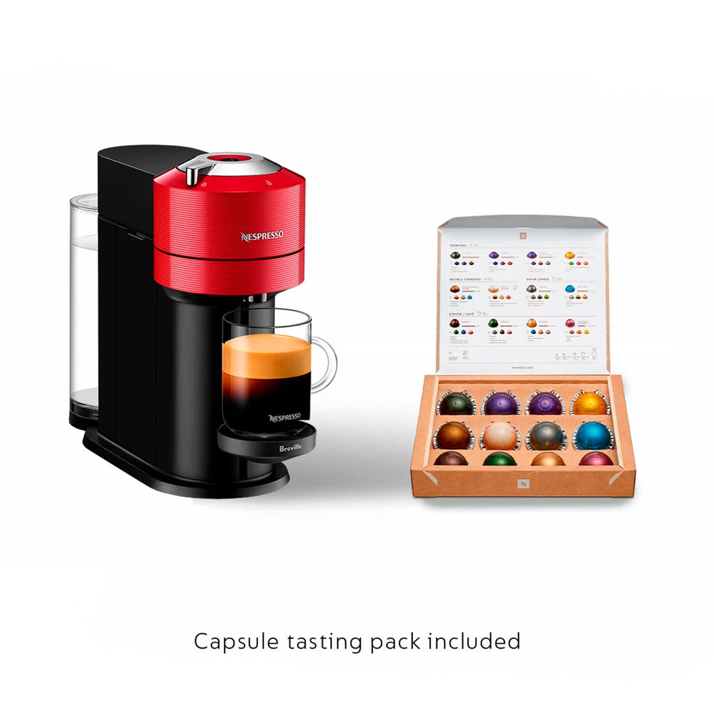 Breville Vertuo Next Coffee and Espresso Maker in Light Gray plus Aeroccino3 Milk Frother in Black
