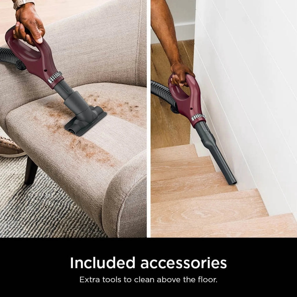 Shark Navigator Lift-Away Upright Vacuum, Pet Friendly, Powerful Suction, Self-cleaning Brushroll, HEPA Filter, Hard Floor and Carpet, Upholstery and Crevice Tool, ZU660 Burgundy