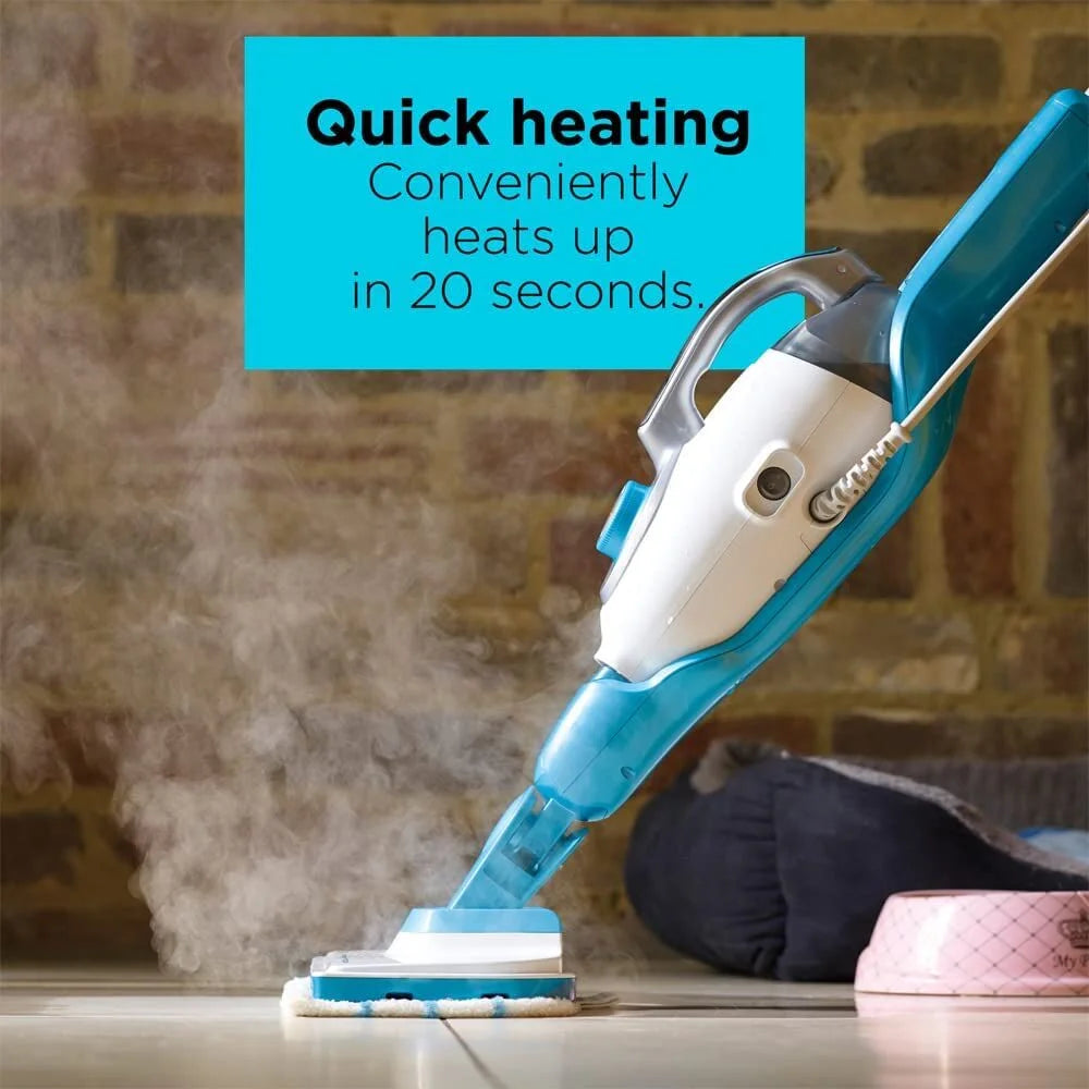 BLACK+DECKER Steam Mop + Glove 7in1 Complete Steam Cleaning Solution, HSMC1361SGP