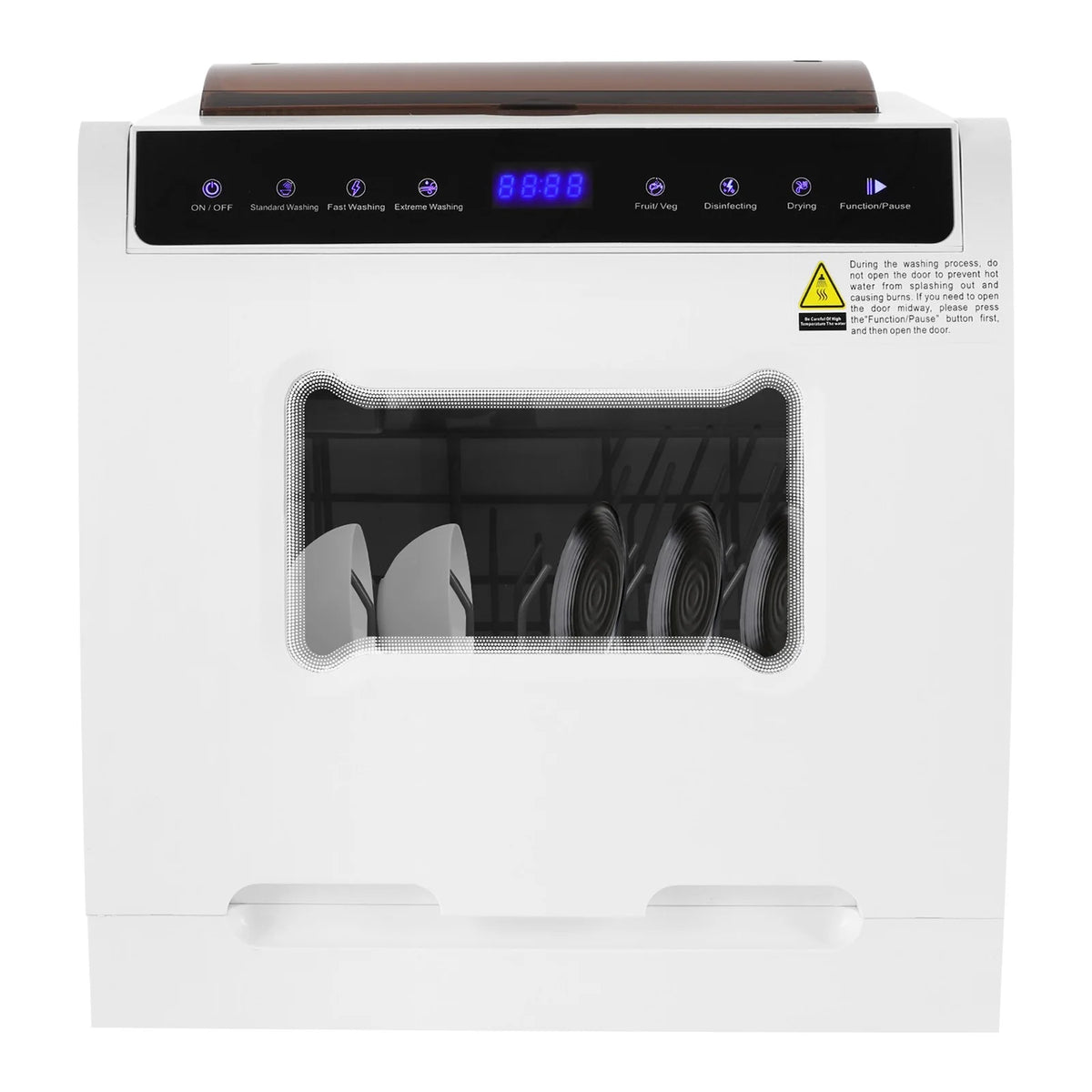 Compact Dishwasher, 18.11in Width with 4-6 Place Settings, 5 Wash Modes and Disinfection Function, Ideal for Apartments and RVs