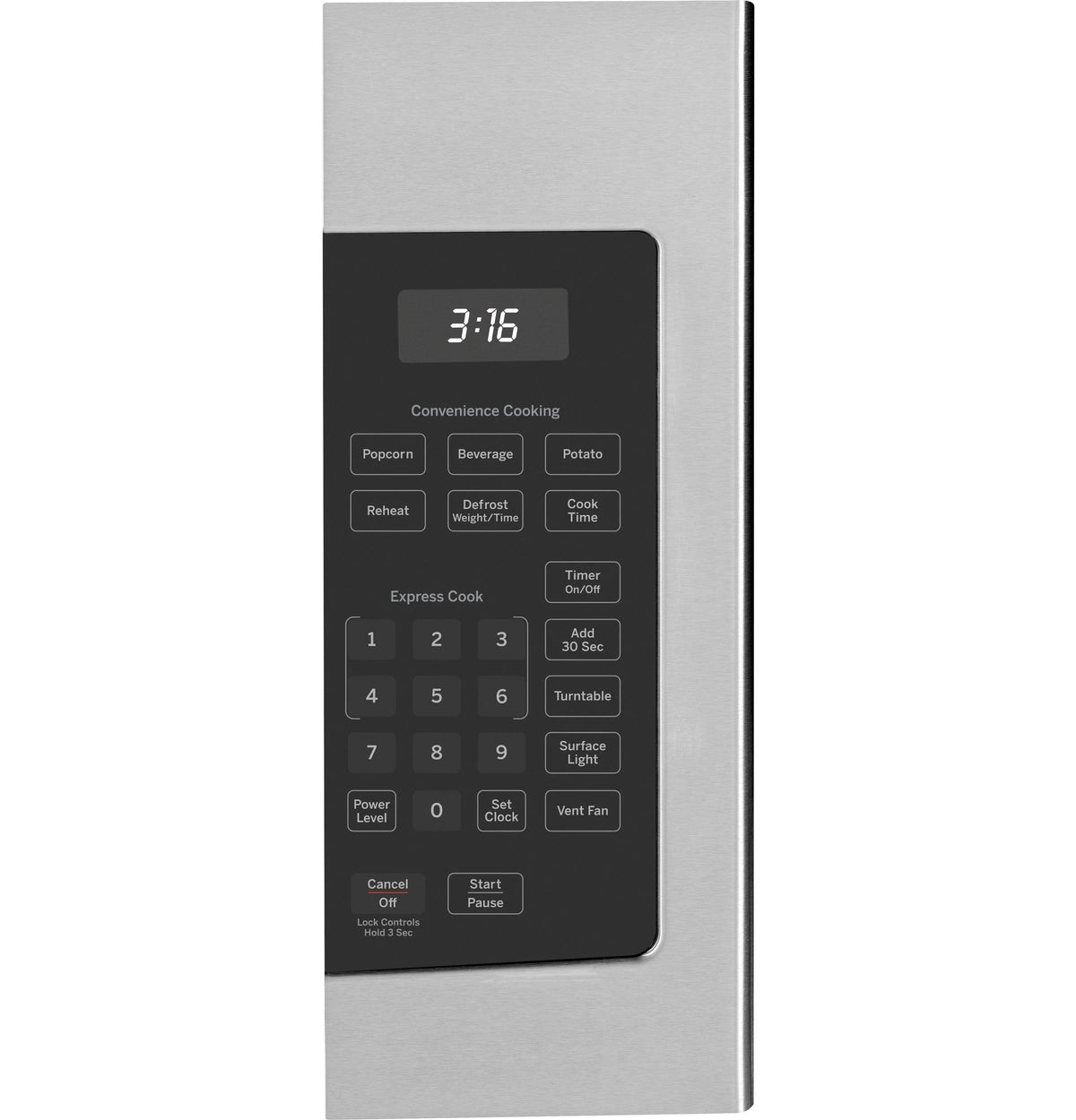 GE JVM3160RFSS 30 Over-the-Range Microwave Oven with 1.6 cu. ft. Capacity 2-Speed 300 CFM Venting in Stainless Steel