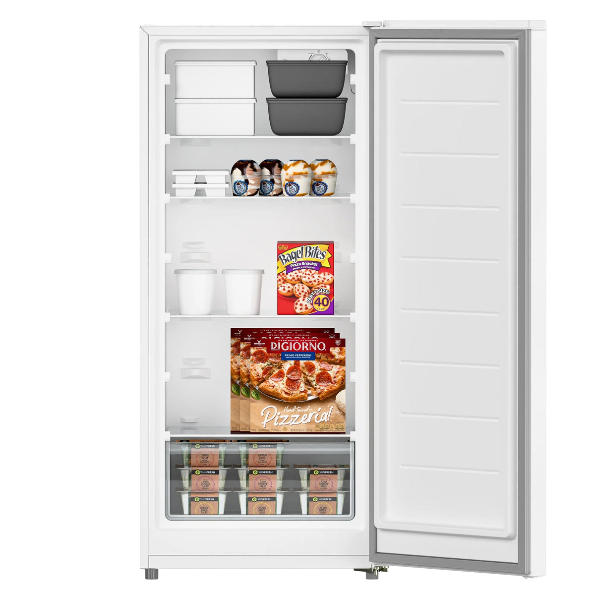 7 cu. ft. Garage Ready Convertible Upright Freezer/Refrigerator in White (KM-RUF-7S)