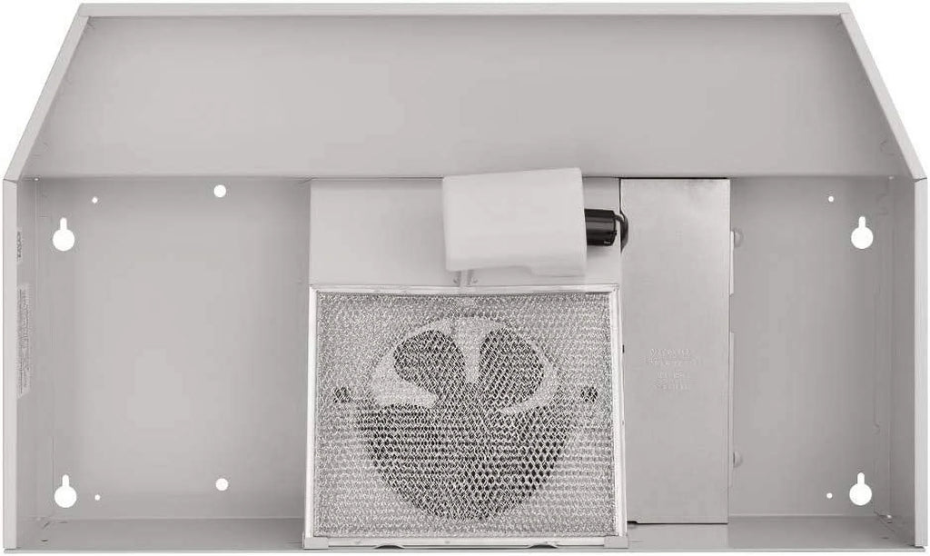 Broan-NuTone F403611 Two Four White 36-inch Under-Cabinet 4-Way Range Hood, with 2-Speed Exhaust Fan and Light