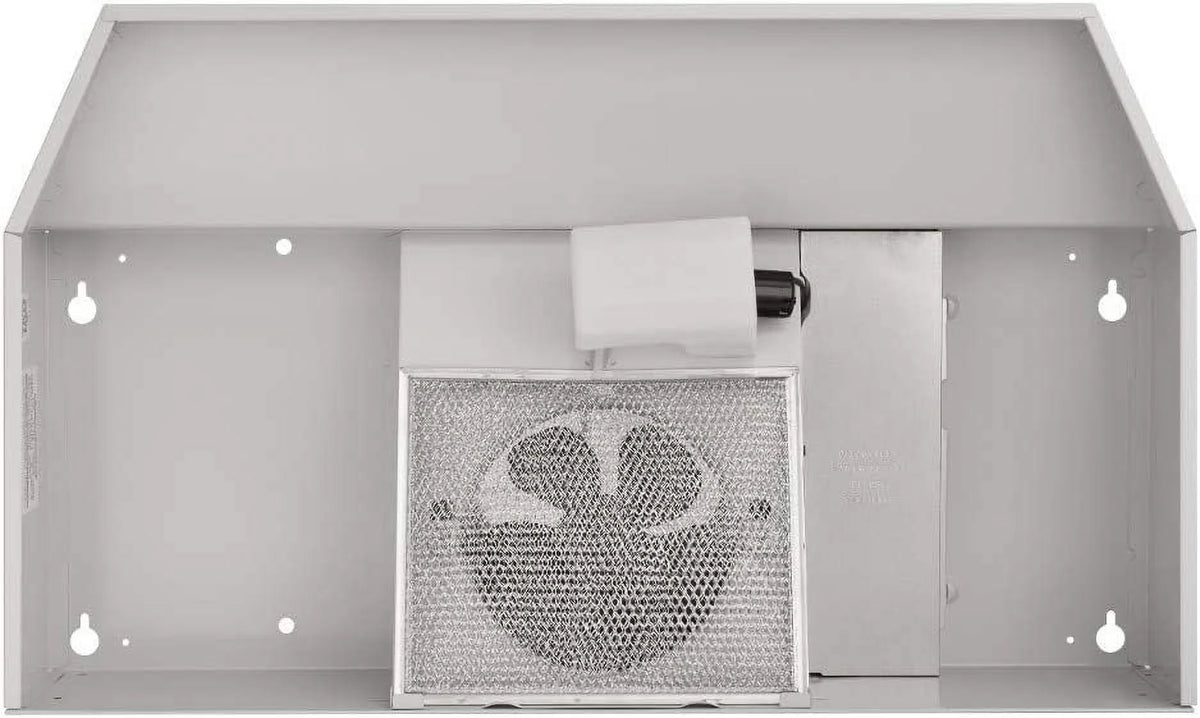 Broan-NuTone F403611 Two Four White 36-inch Under-Cabinet 4-Way Range Hood, with 2-Speed Exhaust Fan and Light