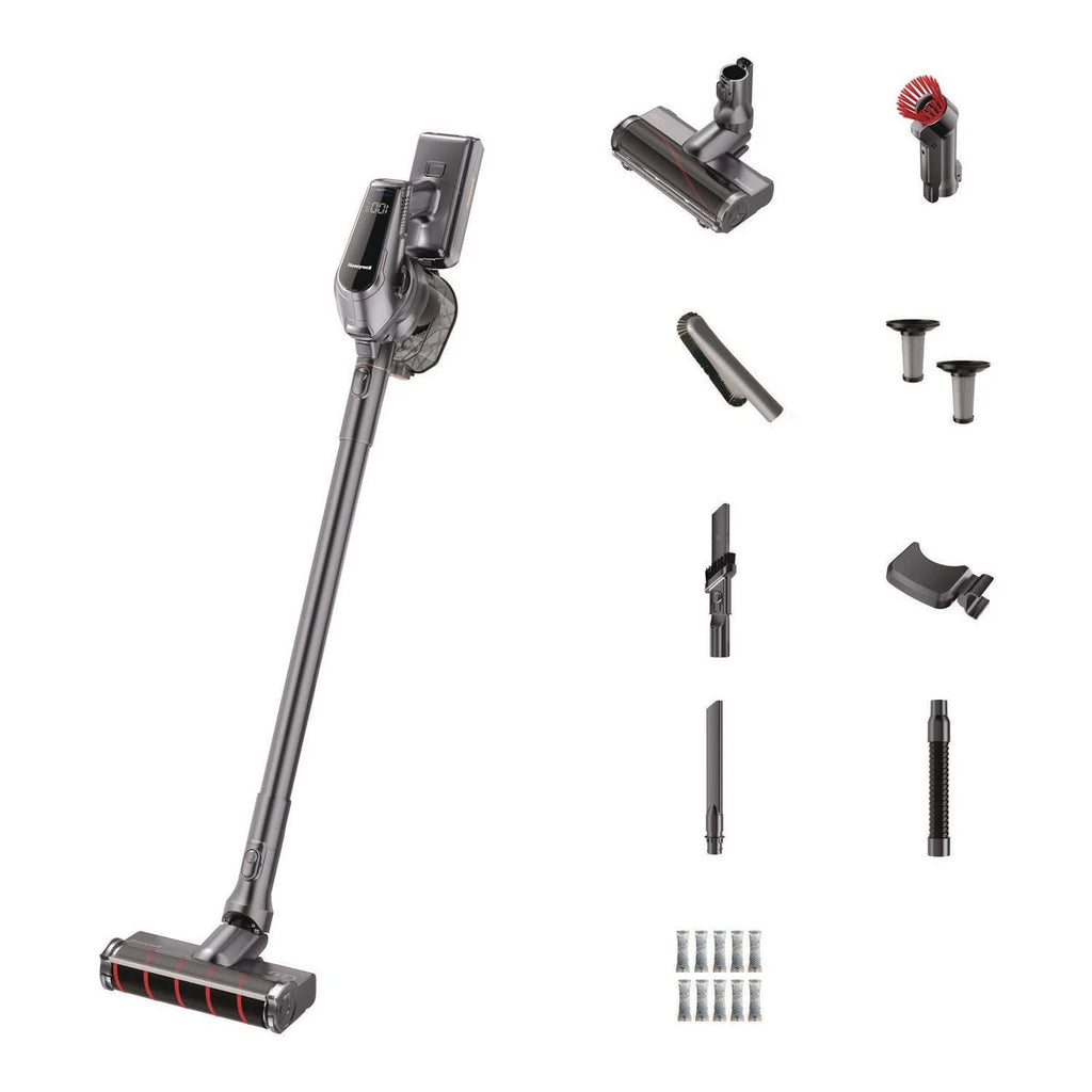 Honeywell Aeromax Pro VC16 Cordless Vacuum, 8.5" Cleaning Path, Dark Silver