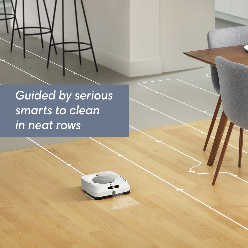 iRobot Braava Jet M6 (6110) Ultimate Robot Mop- Wi-Fi Connected, Precision Jet Spray, Smart Mapping, Works with Google Home, Ideal for Multiple Rooms, Recharges and Resumes