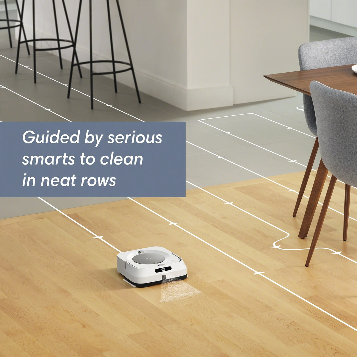 iRobot Braava Jet M6 (6110) Ultimate Robot Mop- Wi-Fi Connected, Precision Jet Spray, Smart Mapping, Works with Google Home, Ideal for Multiple Rooms, Recharges and Resumes