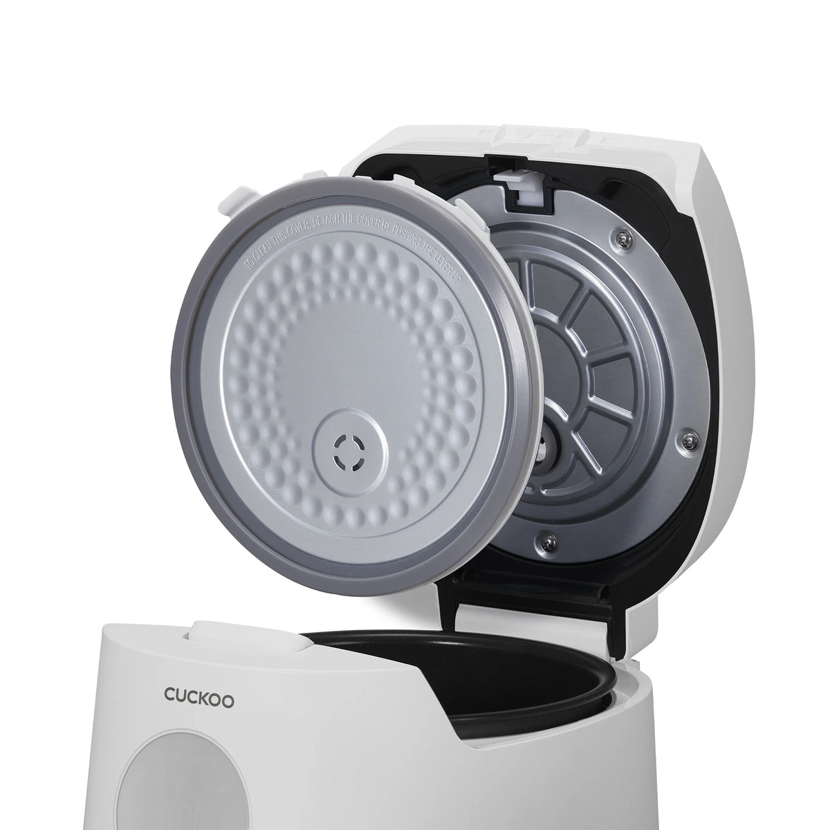 CUCKOO Rice Cooker 12 Cups Cooked Warmer with Nonstick Pot 13 Menu Options and Micom Fuzzy Logic Tech with Auto Clean Feature in Gray