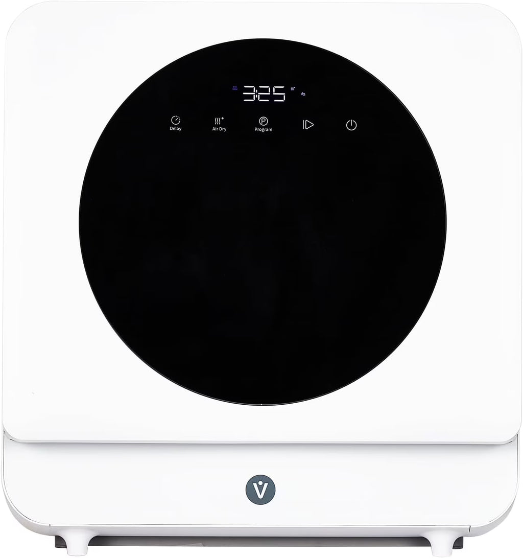 Portable Dishwasher With Large Display Screen 2 In 1 Self-Priming Fresh Air Drying
