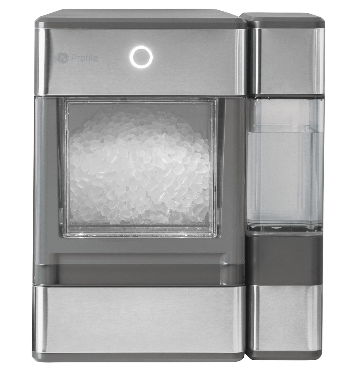GE Profile? Opal? Nugget Ice Maker + Side Tank, Countertop Icemaker, Stainless Steel, 33lbs Daily Ice Production