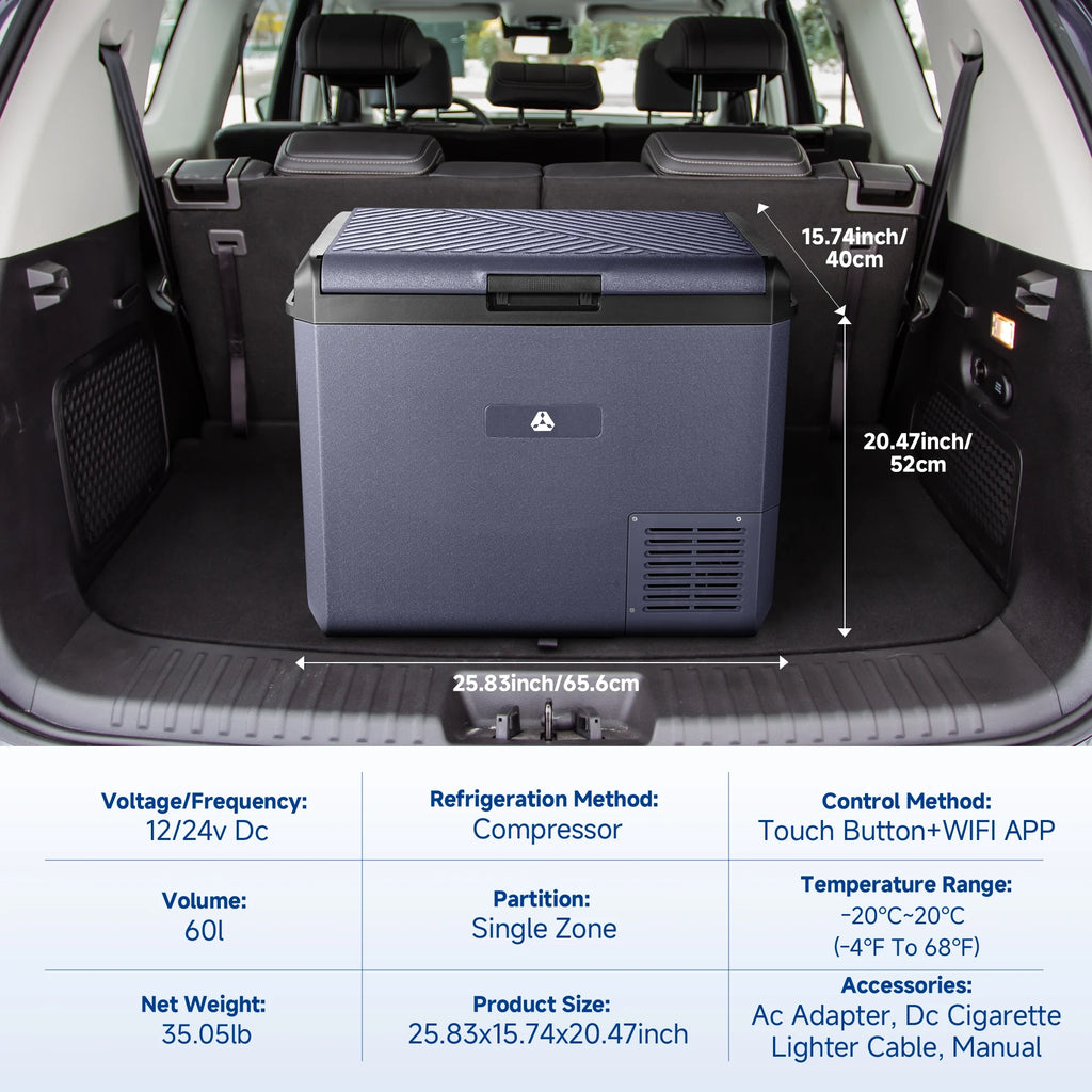 Aobosi 12 volt Car Refrigerator 26QT(25L) Portable Car Fridge