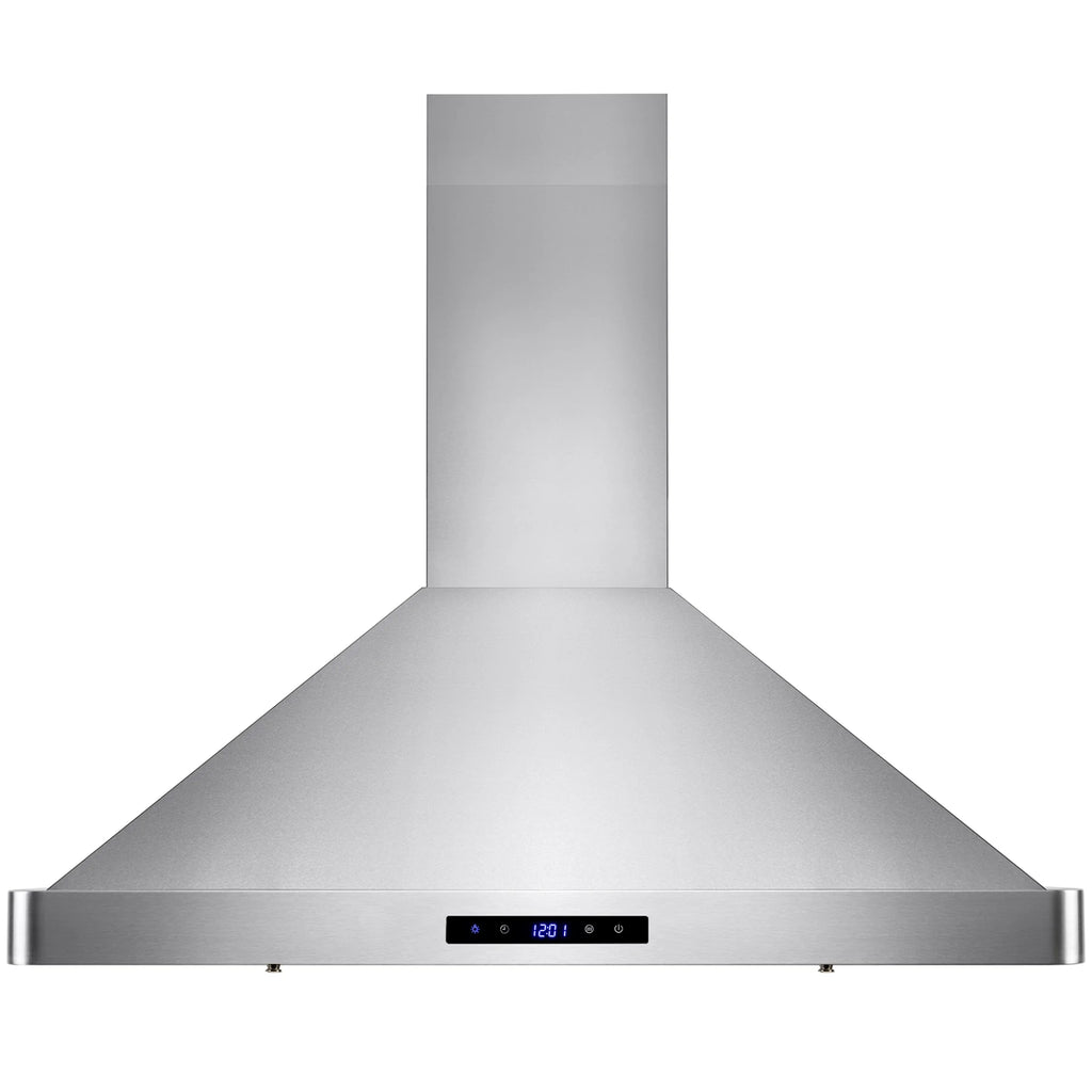AKDY 30" European Stainless Steel Wall Mount Range Hood with Touch Control Panel