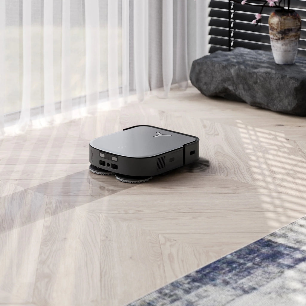 ECOVACS DEEBOT X2 OMNI Robot Vacuum and Spinning Mop with Automatic Mop Lifting and Cleaning Station, Self-Emptying, Smart Mapping, Wi-Fi Connected, LIDAR Navigation, Mop Combo, Pet Hair