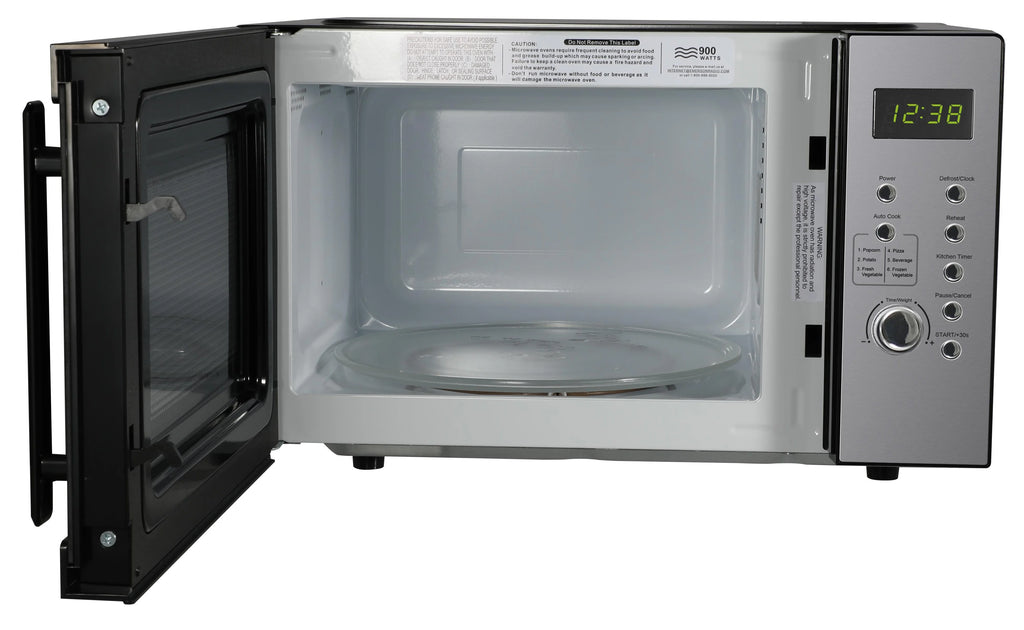 Emerson 0.9 Cu Ft, 900W Digital Control Countertop Microwave Oven, Stainless Steel - MW9005SS