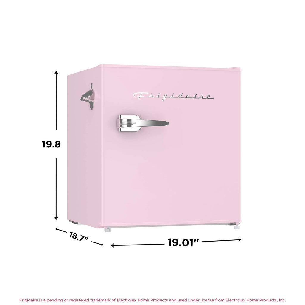 Frigidaire 1.6 Cu ft. Retro Compact Refrigerator with Side Bottle Opener, Coral
