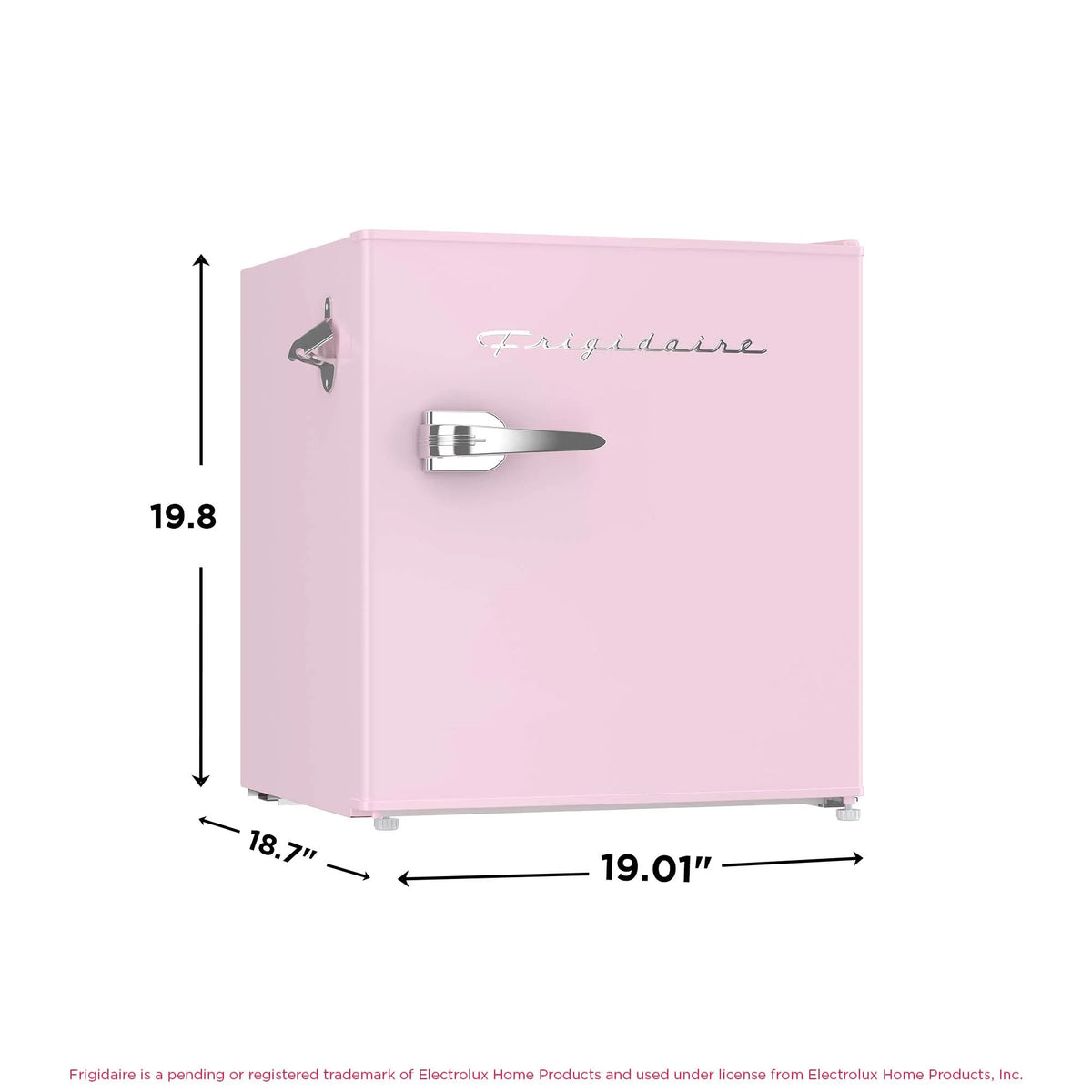 Frigidaire 1.6 Cu ft. Retro Compact Refrigerator with Side Bottle Opener, Coral