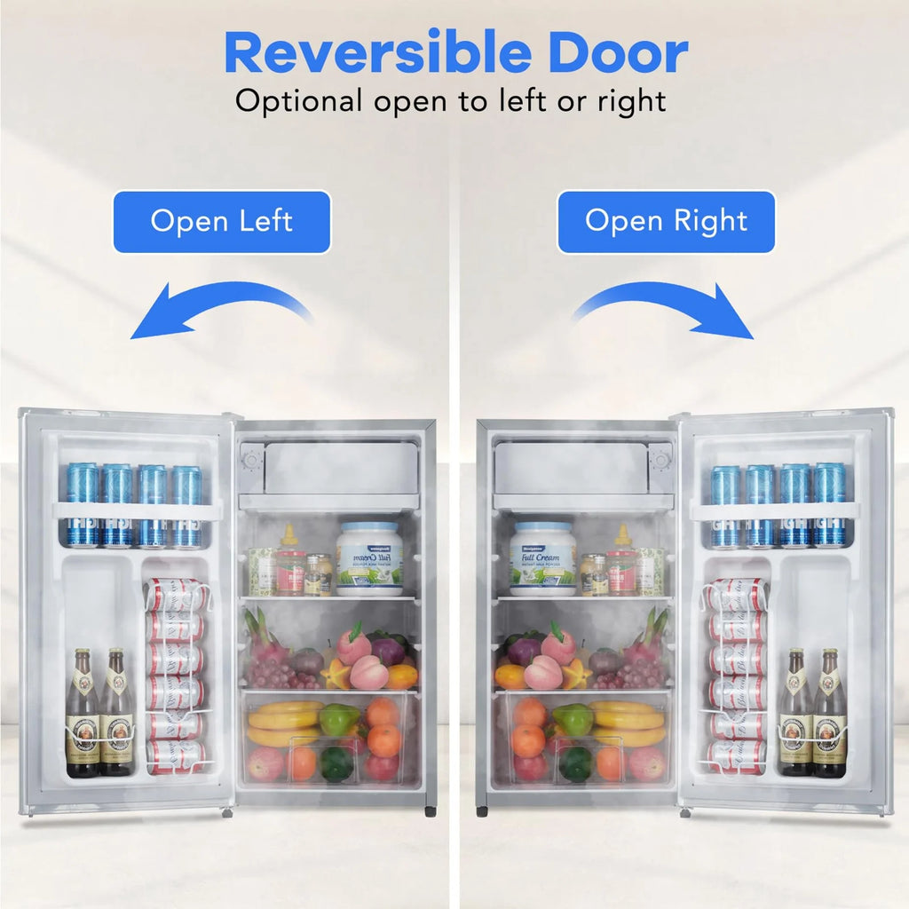 Adoolla 4.3 Cu.Ft. Single Door Mini Refrigerator with Top Freezer and 7 Adjustable Temperature Settings