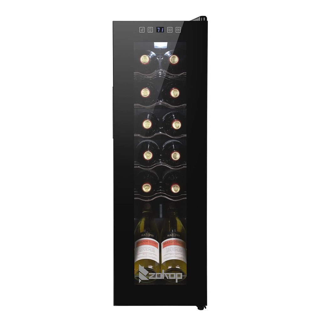 Ktaxon 18 Bottle Compressor Wine Cooler Freestanding Wine Fridge, Fast Cooling, Low Noise