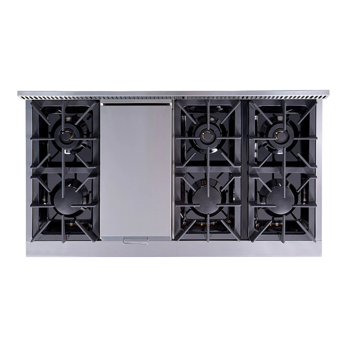 Thor Kitchen 48 Inch 6 Burner Gas Range Double Oven, Stainless Steel