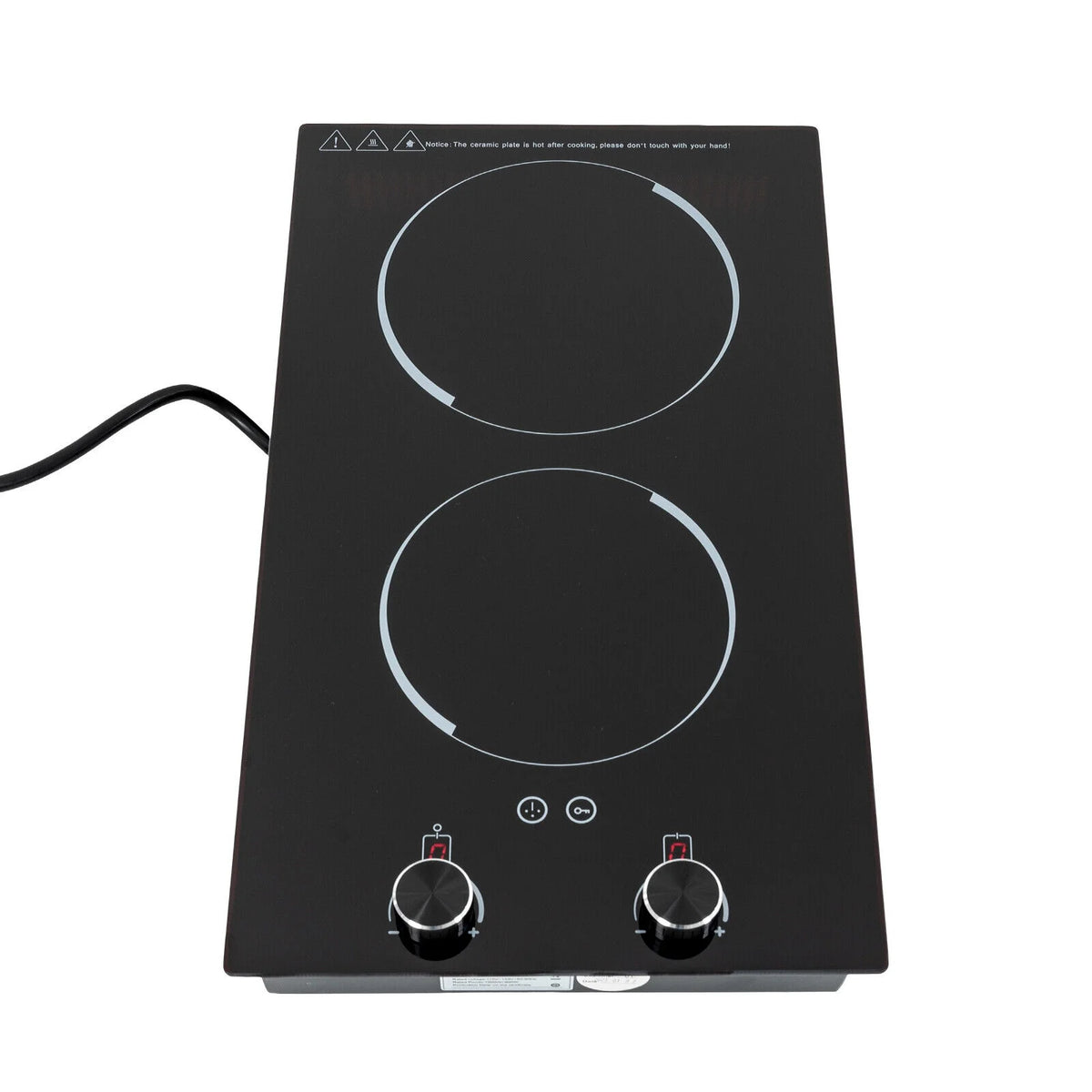 2100W Electric Induction Cooktop Stove Top 2-Burner Touch Control + Child Lock