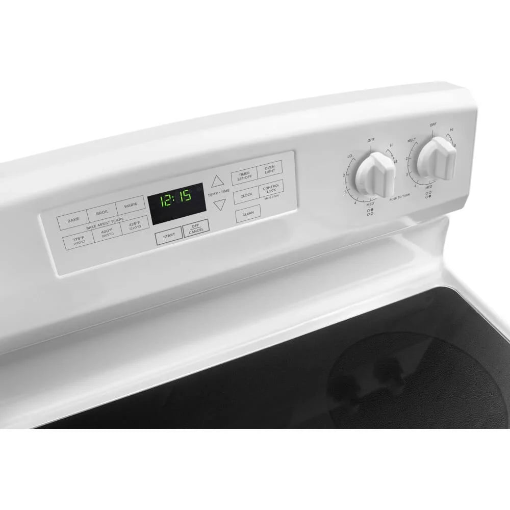 Amana AER6603SFW 4.8 Cu. Ft. White Freestanding Electric Range