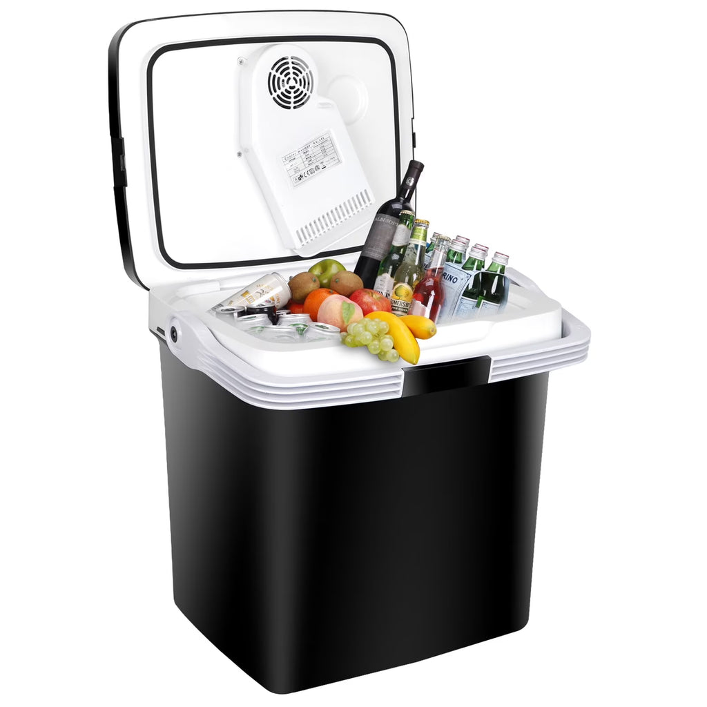 Segawe 28Qt Mini Thermoelectric Cooler/Warmer Portable Electric Car Fridge Travel Road Trips Camping Top Door