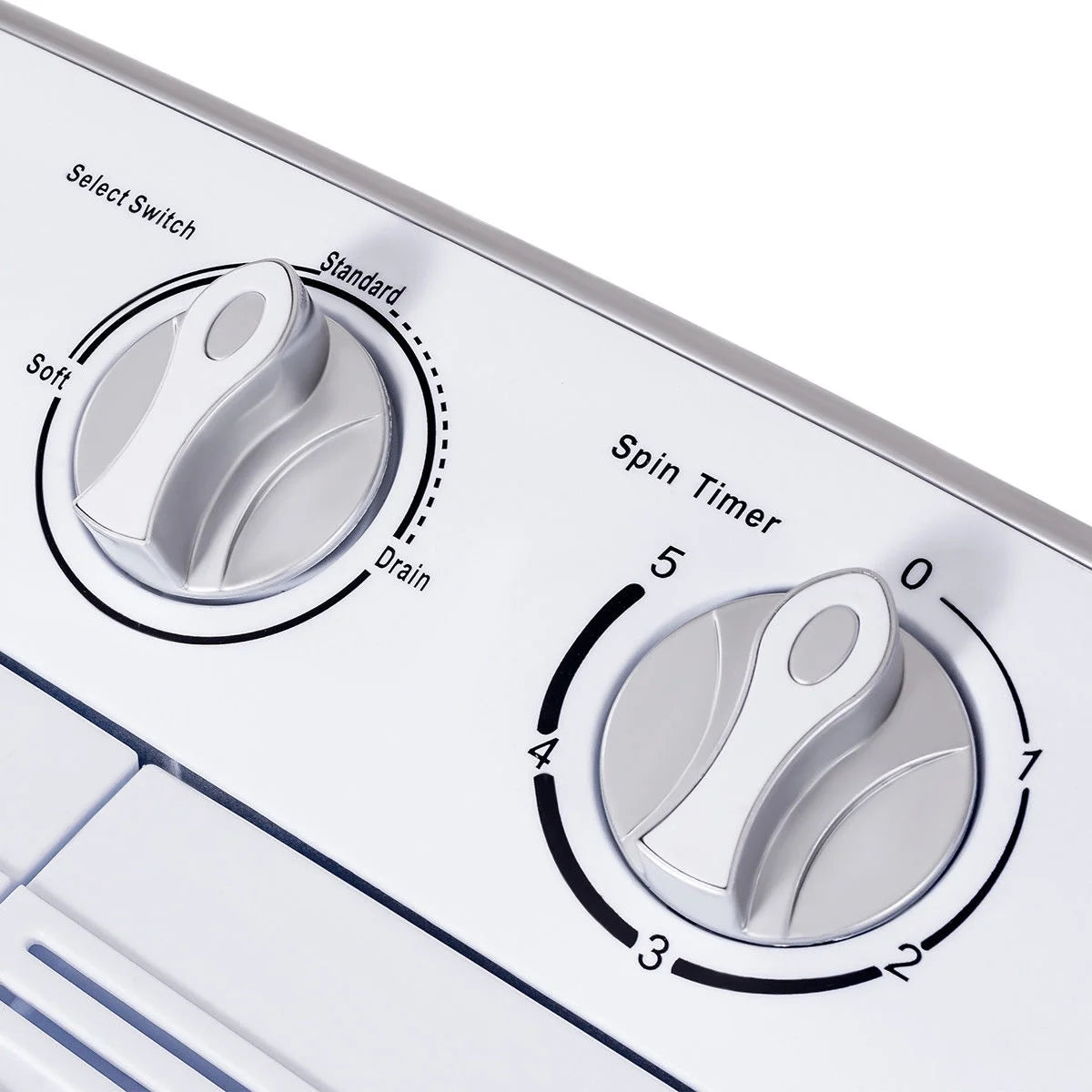 Gymax 8lbs Compact Mini Twin Tub Washing Machine Washer Spinner