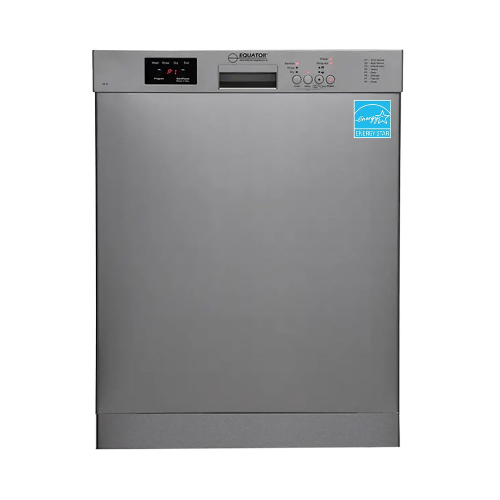 Equator 24" Built in 14 place Dishwasher in Stainless Energy Star Certfied, Quiet Operation and Advanced Santization
