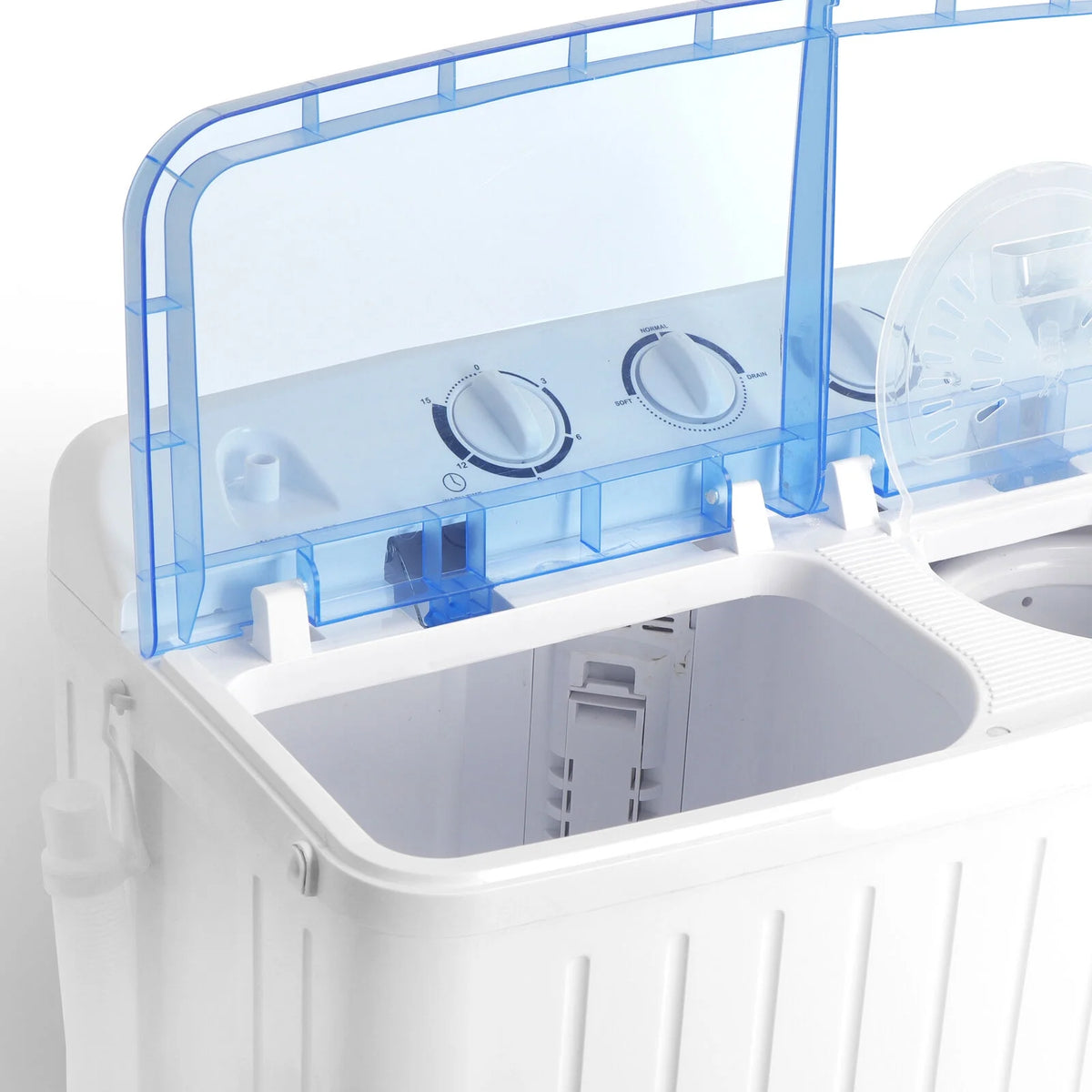 Wash Machine 17.6LBS Mini Compact Twin Tub Laundry Washer Spin Dryer Save Time