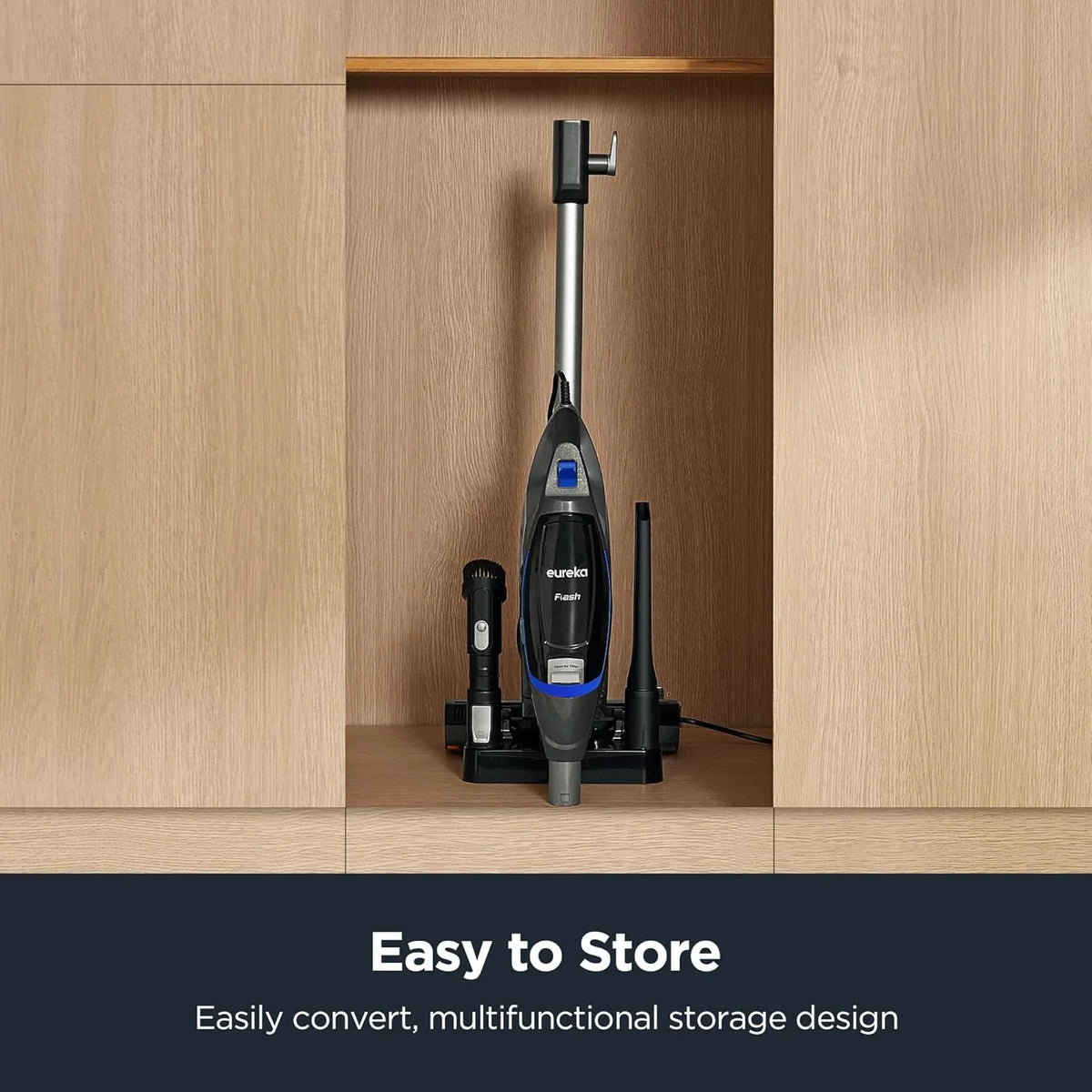 Eureka Corded Stick Vacuum with Attachments for Pet Hair, Carpet, Hardwood Floors, NES520BL, New