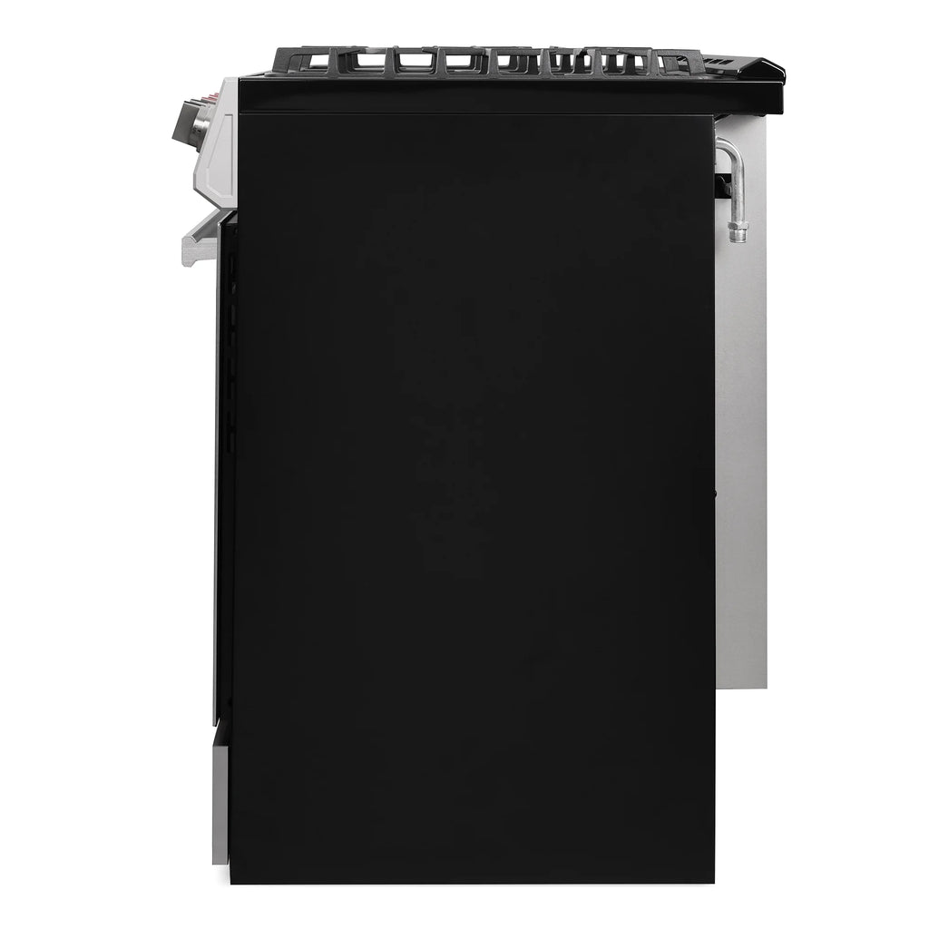 30 in. 5.0 cu. ft Single Oven Gas Range with 5 Burner Cooktop in Stainless Steel