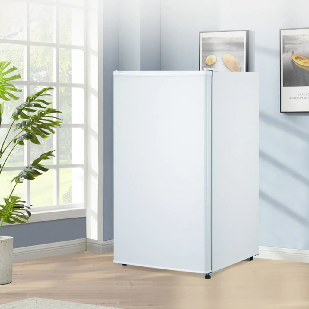 Aoile 3.2 Cu.Ft Compact Refrigerator, Single Door Mini Fridge with Top Freezer, White