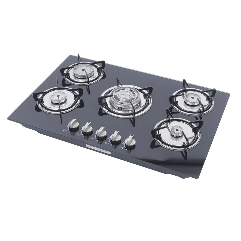 30" Stove Top Gas Cooktop Burner Kitchen Cooking LPG / Propane with 5 Burners