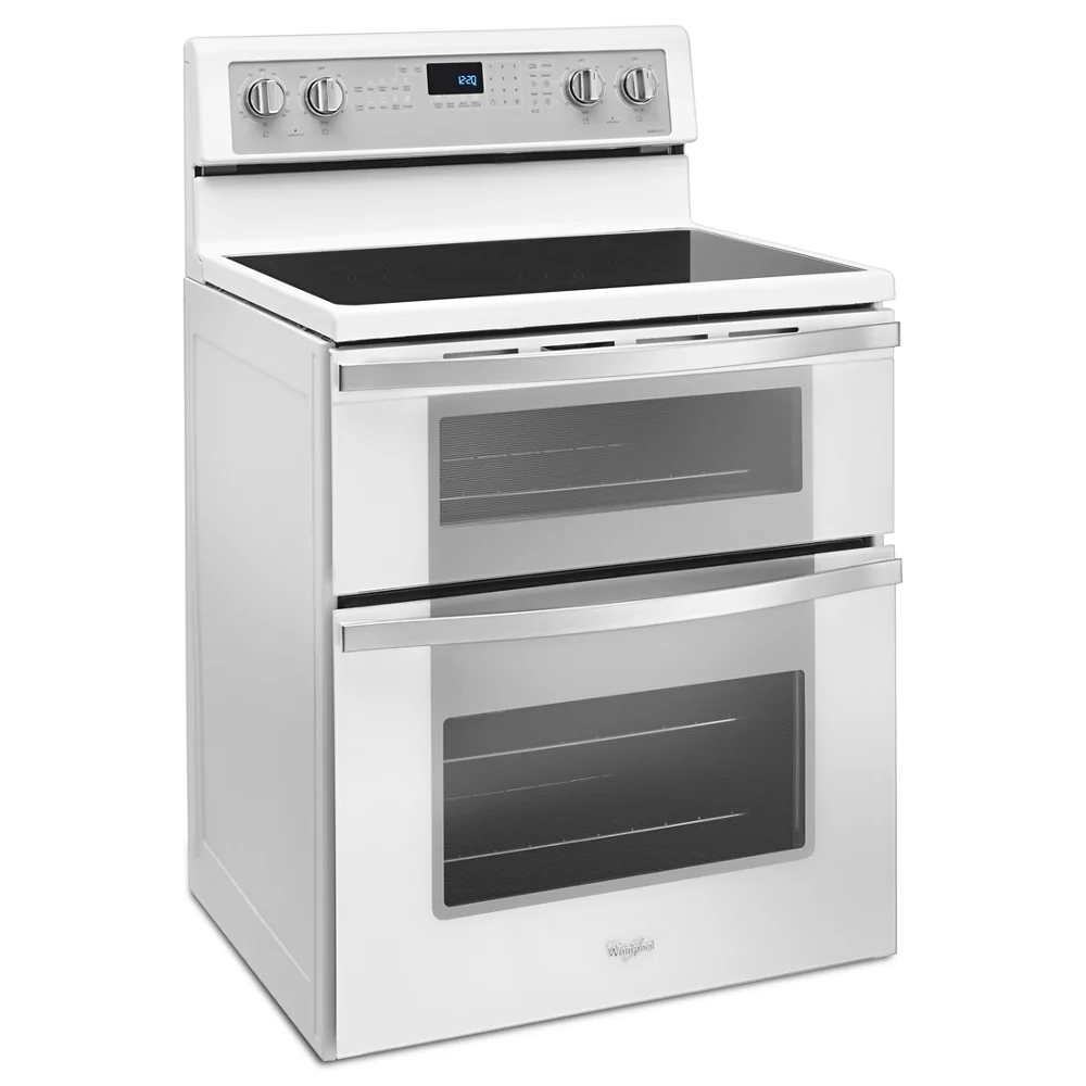Whirlpool 30�� 6.7 cu ft Double Oven Gas Range in Stainless Steel