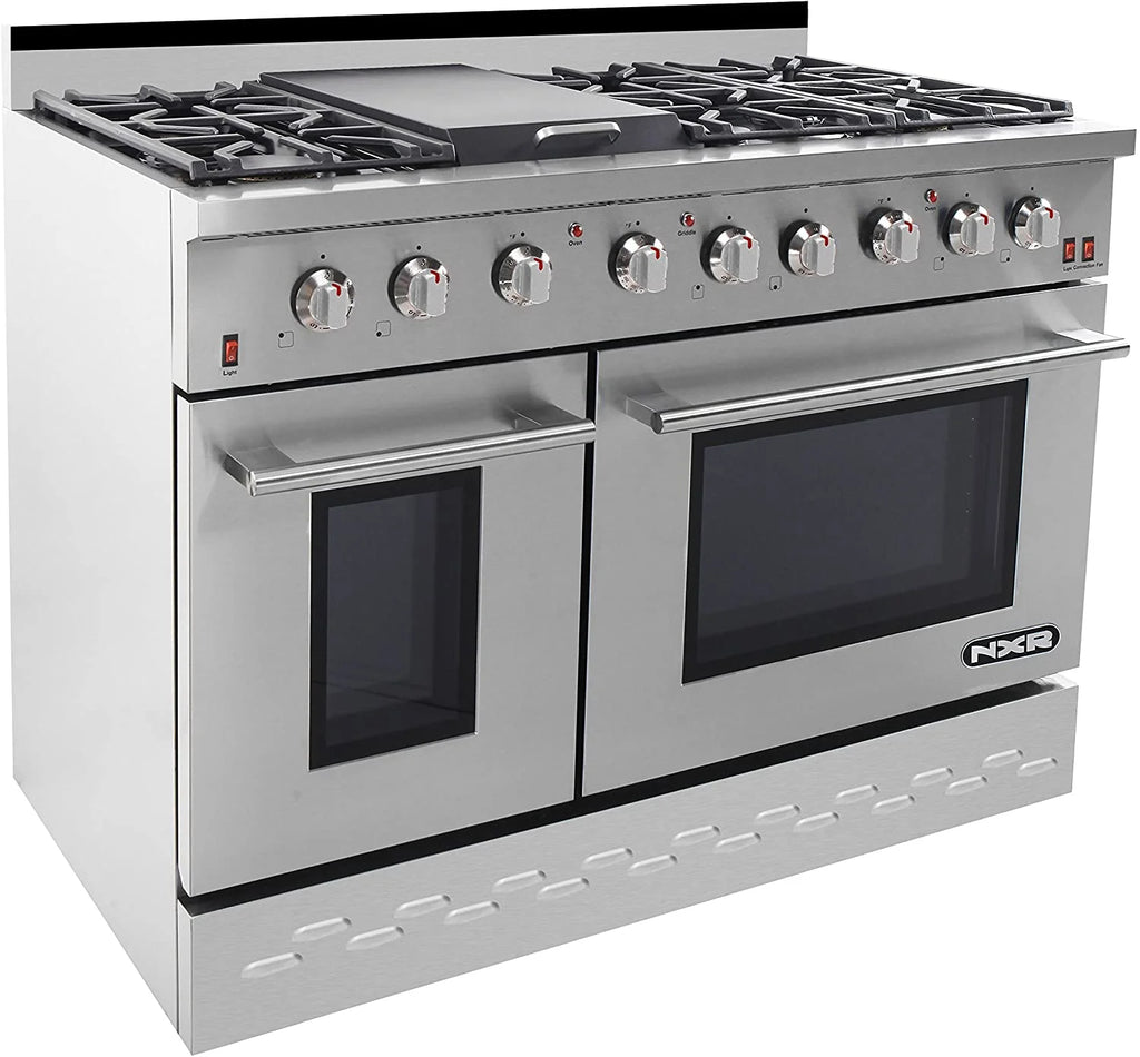 NXR  48" Stainless Steel Pro-Style Propane Gas Range with 7.2 cu.ft. Convection Oven SC4811LP