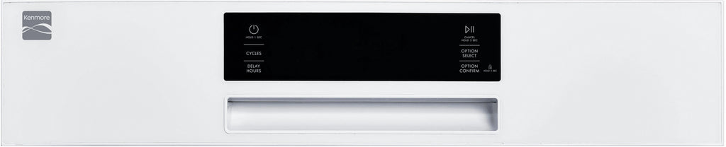 Kenmore 02214592 Built-in 24" Stainless Steel Tub Dishwasher, SmartWash, White, 34"H x 24"W x 25"D