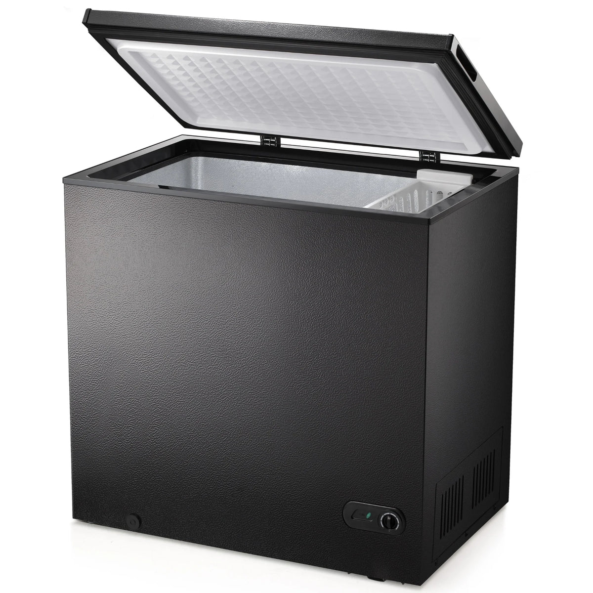 LHRIVER 7.0 cu. ft. Chest Deep Freezer with Adjustable Temperature, Free Standing Top Open Door Compact Freezer with 3 Removable Basket for Kitchen, Home, Bar, Garage, Office