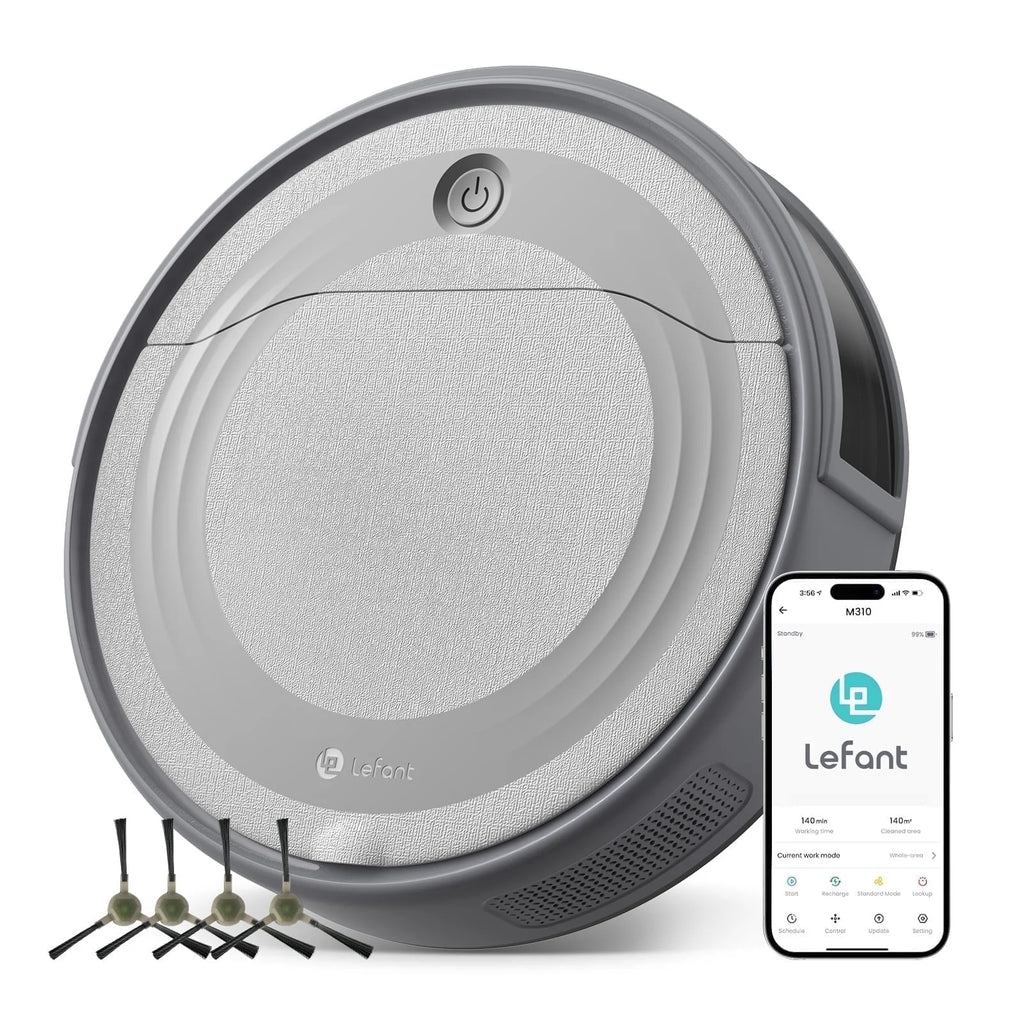 Lefant Robot Vacuum Cleaner with 4500Pa Suction, PSD Obstacle Avoidance, APP/Remote/Voice Control,Ideal for Pet hair, M310