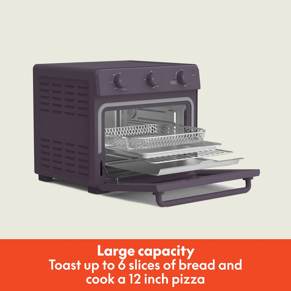 bella 6-Slice Toaster Oven, Oatmilk