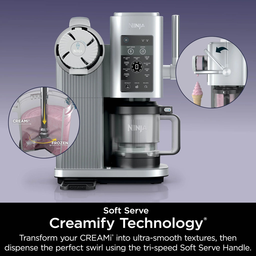 Open Box Ninja Swirl-Creami Soft-Serve Maker - SILVER ONE SIZE