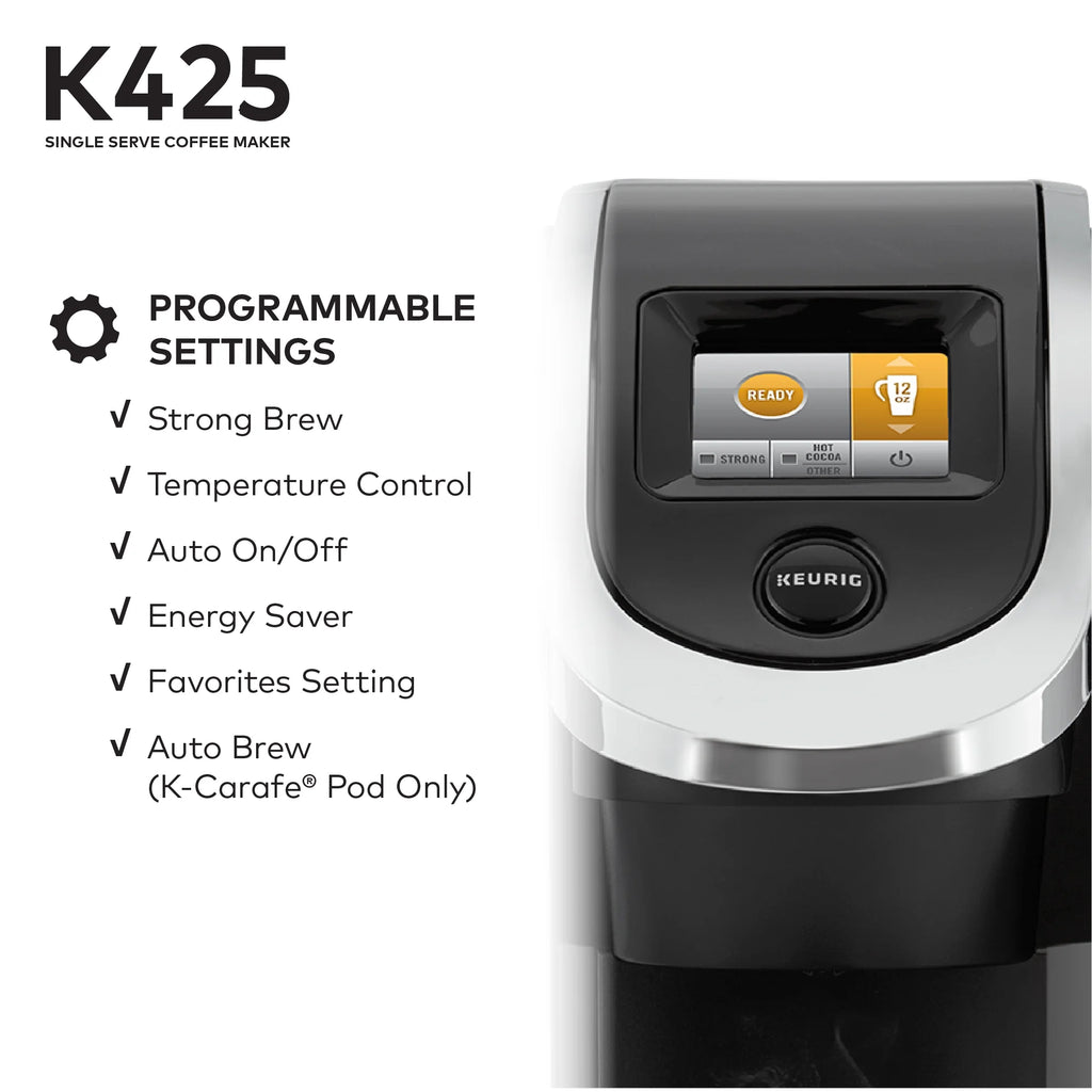Keurig K425 Single Serve Coffee Brewer, Black