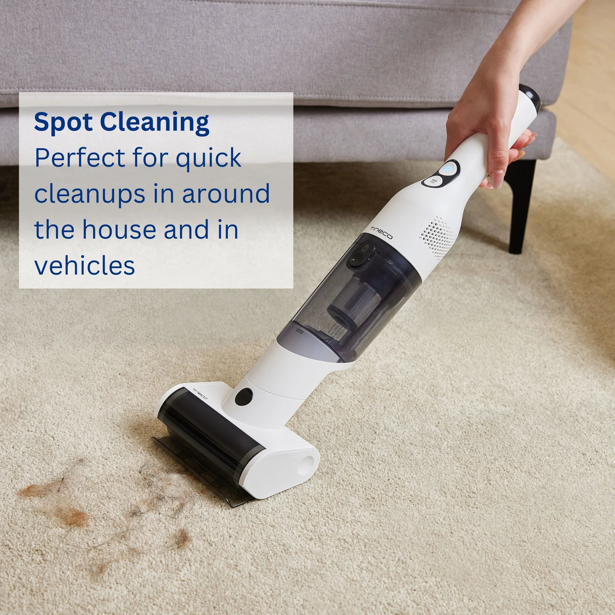 Tineco GO MINI PET Cordless Hand Vacuum, Portable with Extra Pet Brush