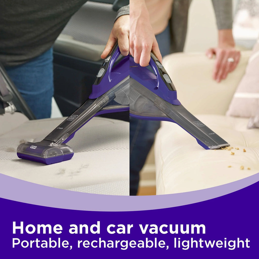 BLACK+DECKER Dustbuster furbuster AdvanceClean Cordless Pet Handheld Vacuum, HLVA325JP07