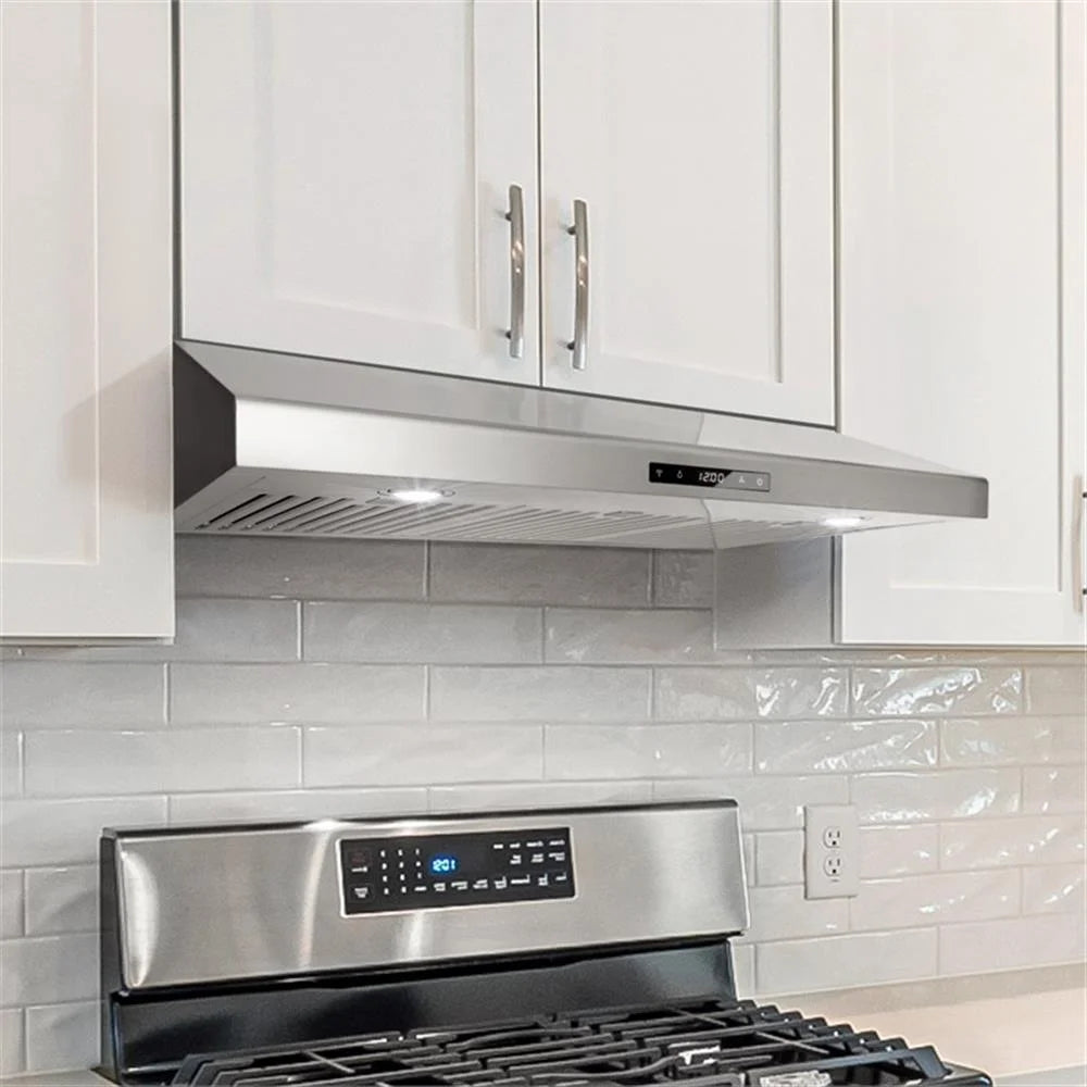 36 in. Under Cabinet Range Hood with Digital Touch Controls in Stainless Steel